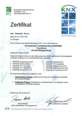 Europäischer Installsbus (KNX/EIB) Grundkurs mit Zertifikatsprüfung