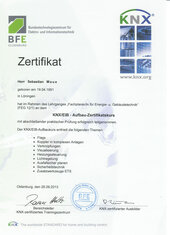 KNX/EIB - Aufbau-Zertifikatskurs