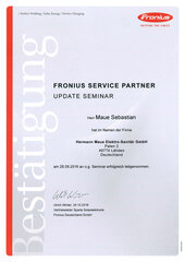 Fronius Service Partner Update Seminar