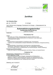 Automatisierungstechniker Vertiefungsrichtung Service